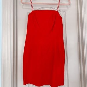 Urban Outfitters - red mini dress zip back